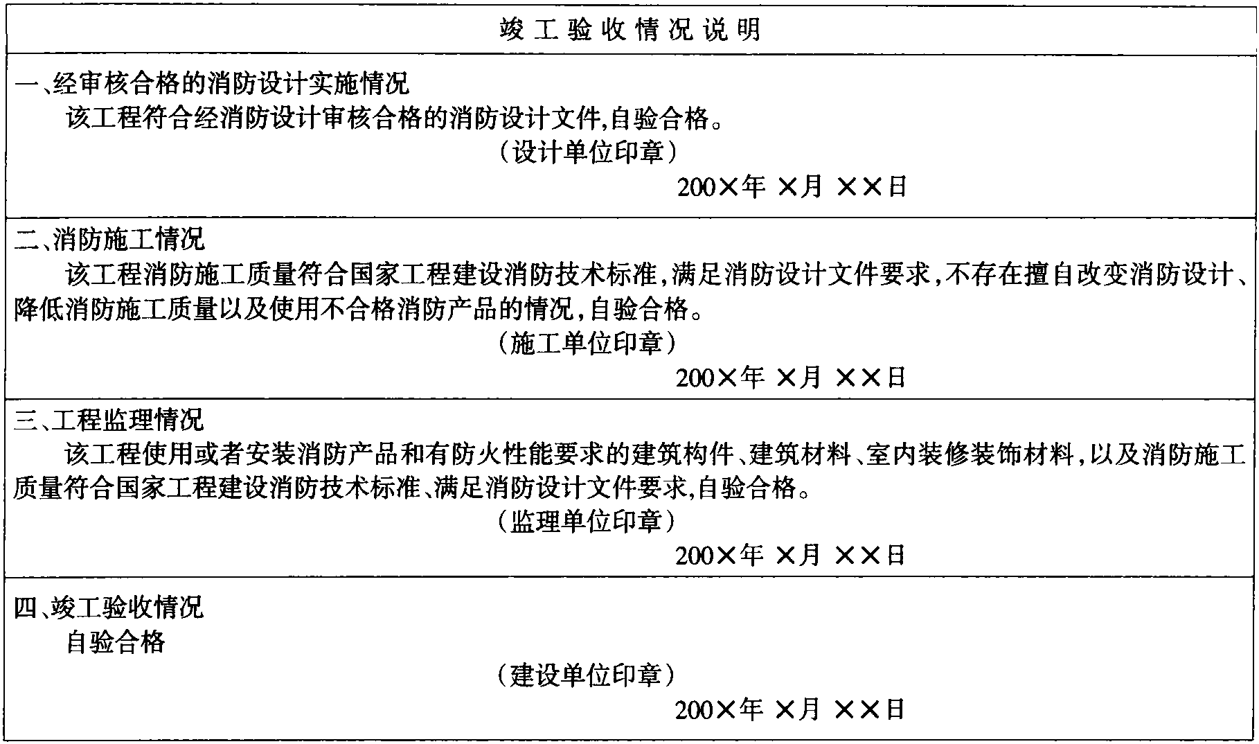 第三节 建设工程消防验收